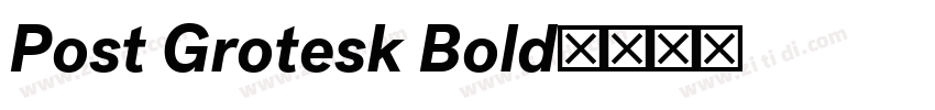 Post Grotesk Bold字体转换
